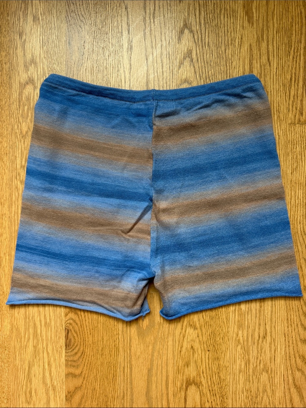Gimaguas Blue and Brown Striped Shorts - Picture 5 of 6